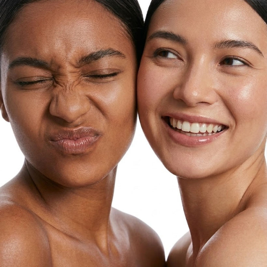 Women with glowing skin